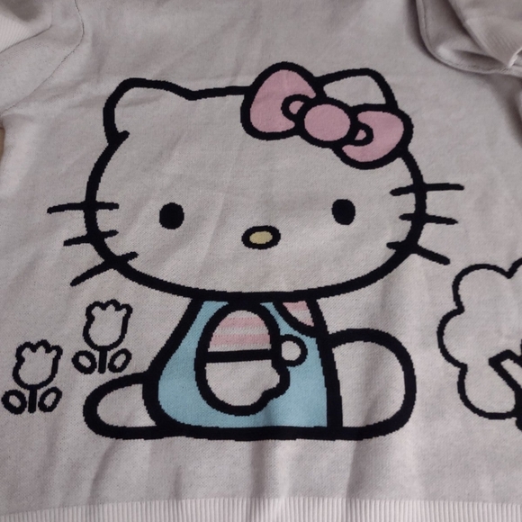 Hello Kitty Sweater Sanrio Crewneck Long Y2K Kawaii Art Limited Edition - Picture 1 of 8